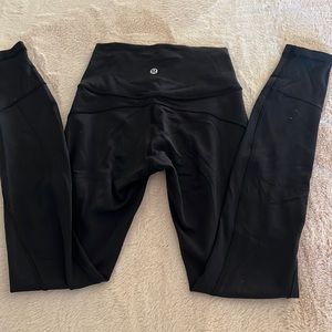 Black Lululemon Leggings Size 2